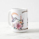 Entwerfen Sie Ihren eigenen Aquarell Hummingbird-I Kaffeetasse (Vorderseite Links)