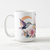 Entwerfen Sie Ihren eigenen Aquarell Hummingbird-I Kaffeetasse (Links)