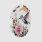 Entwerfen Sie Ihren eigenen Aquarell Hummingbird-I Ornament (Vorderseite)