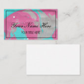 Entwerfen Sie Ihren eigenen farbenfrohen Wasserfar Visitenkarte (Vorne/Hinten)