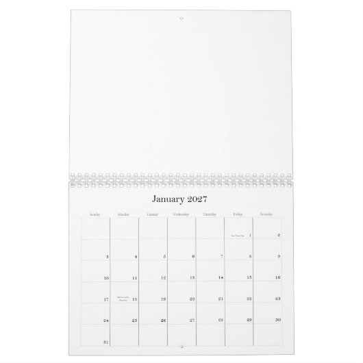 Entwerfen Sie Ihren eigenen Kalander Kalender (Jan 2027)