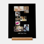 Entwerfen Sie Ihren eigenen Letter E FotoCollage Acrylschild (Vorderseite)