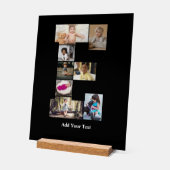 Entwerfen Sie Ihren eigenen Letter E FotoCollage Acrylschild (Winkel)