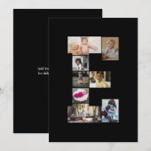 Entwerfen Sie Ihren eigenen Letter E FotoCollage Ankündigung (Vorne/Hinten)
