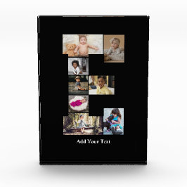 Entwerfen Sie Ihren eigenen Letter E FotoCollage Fotoblock