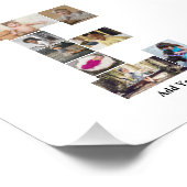 Entwerfen Sie Ihren eigenen Letter E FotoCollage Fotodruck (Ecke)