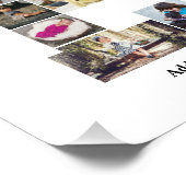 Entwerfen Sie Ihren eigenen Letter E FotoCollage Fotodruck (Ecke)