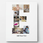 Entwerfen Sie Ihren eigenen Letter E FotoCollage Fotoplatte (Vorderseite)