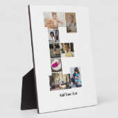 Entwerfen Sie Ihren eigenen Letter E FotoCollage Fotoplatte (Seite)