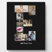 Entwerfen Sie Ihren eigenen Letter E FotoCollage Fotoplatte (Vorderseite)