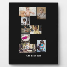 Entwerfen Sie Ihren eigenen Letter E FotoCollage Fotoplatte
