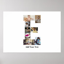 Entwerfen Sie Ihren eigenen Letter E FotoCollage