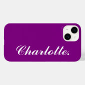 Entwerfen Sie Ihren eigenen Namen auf diesem Lila Case-Mate iPhone Hülle (Rückseite (Horizontal))