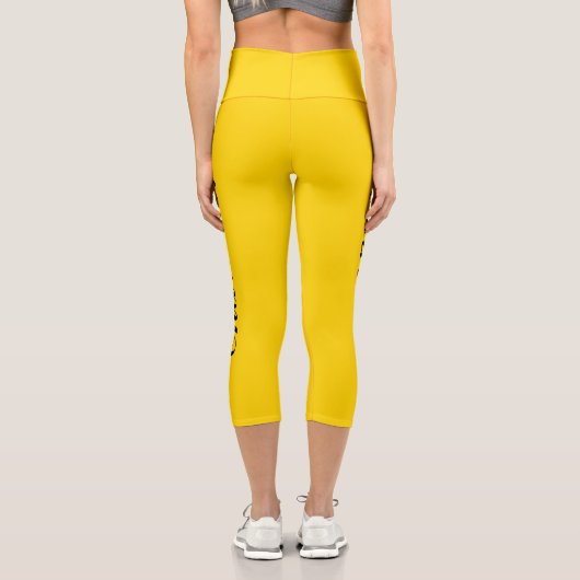 Entwerfen Sie Ihren eigenen Namen auf stilvollem G Capri Leggings (Rückseite)