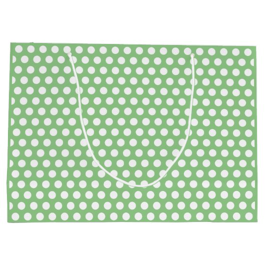 Entwerfen Sie Ihren eigenen Niedlichen, weißen Pun Große Geschenktüte (Rückseite)