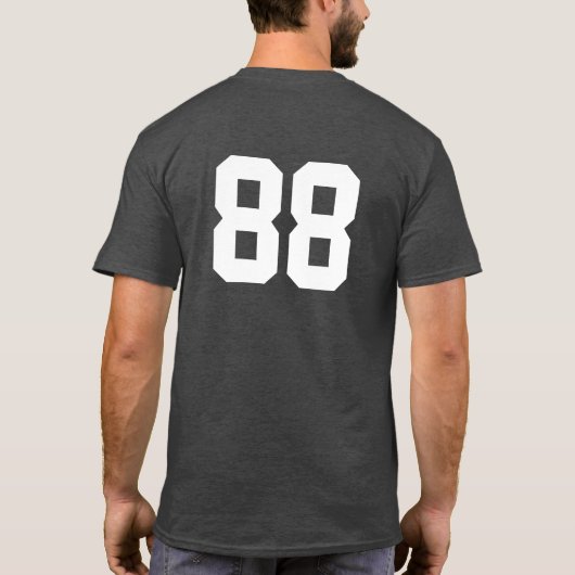 Entwerfen Sie Ihren eigenen Nummerncode-T - Shirt (Rückseite)