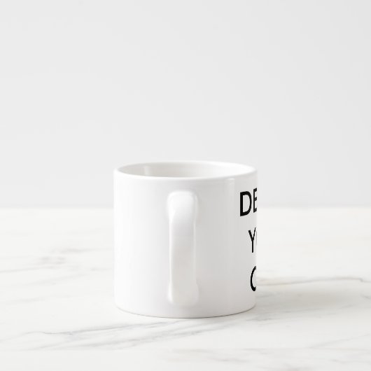 Entwerfen Sie Ihren eigenen Personalisierten Espre Espressotasse (Rückseite)