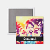 Entwerfen Sie Ihren eigenen Personalisierten Foto- Magnet (Vorderseite/Rückseite)