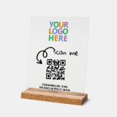 Entwerfen Sie Ihren eigenen Personalisierten Logo- Acrylschild (Winkel)