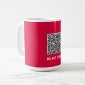 Entwerfen Sie Ihren eigenen QR-Code Coffee Tasse w (Vorderseite Links)