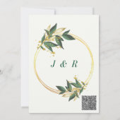 Entwerfen Sie Ihren eigenen QR-Code für Hochzeitsf (Rückseite)
