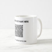 Entwerfen Sie Ihren eigenen QR-Code-Kaffeebecher m Kaffeetasse (VorderseiteRechts)