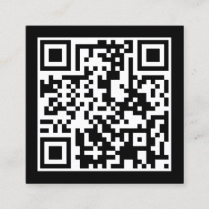 entwerfen Sie Ihren eigenen QR Code Quadratische Visitenkarte