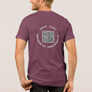 Entwerfen Sie Ihren eigenen QR-Code und benutzerde Tri-Blend Shirt