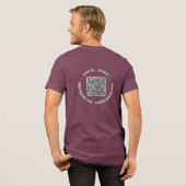 Entwerfen Sie Ihren eigenen QR-Code und eine benut Tri-Blend Shirt (Rückseite voll)