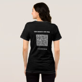 Entwerfen Sie Ihren eigenen QR-Code und Ihr benutz Tri-Blend Shirt (Rückseite voll)