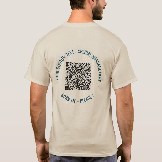 Entwerfen Sie Ihren eigenen QR-Code und Ihren benu T-Shirt (Rückseite)