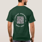 Entwerfen Sie Ihren eigenen QR-Code und Ihren benu T-Shirt (Rückseite)