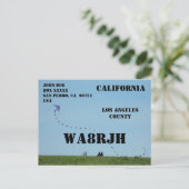 Entwerfen Sie Ihren eigenen QSL HAM Radio Operator Postkarte (Stehend Vorderseite)