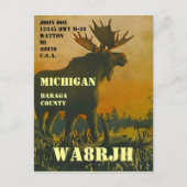 Entwerfen Sie Ihren eigenen QSL HAM Radio Operator Postkarte (Vorderseite)