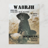 Entwerfen Sie Ihren eigenen QSL HAM Radio Operator Postkarte (Vorderseite)