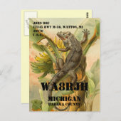 Entwerfen Sie Ihren eigenen QSL HAM Radio Operator Postkarte (Vorne/Hinten)