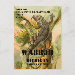 Entwerfen Sie Ihren eigenen QSL HAM Radio Operator Postkarte