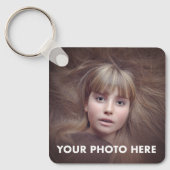 Entwerfen Sie Ihren eigenen SQUARE ALUMINIUM FOTO  Schlüsselanhänger (Vorderseite)