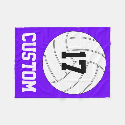 Entwerfen Sie Ihren eigenen Volleyball Fleece Blan (Vorderseite (Horizontal))