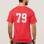 Entwerfen Sie Ihren eigenen Zahl-T - Shirt (Rückseite)