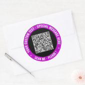 Entwerfen Sie Ihren QR-Code mit benutzerdefinierte Runder Aufkleber (Umschlag)