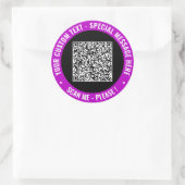 Entwerfen Sie Ihren QR-Code mit benutzerdefinierte Runder Aufkleber (Tasche)