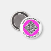 Entwerfen Sie Ihren QR-Code Werbemagneten Text hin Magnet (Vorderseite/Rückseite)