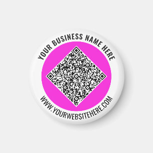 Entwerfen Sie Ihren QR-Code Werbemagneten Text hin Magnet