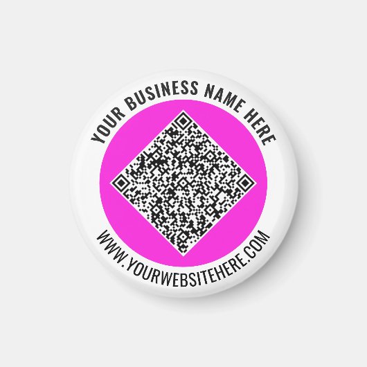 Entwerfen Sie Ihren QR-Code Werbemagneten Text hin Magnet (Vorne)