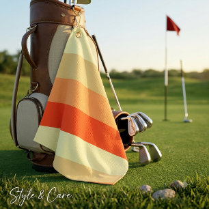 Entwerfen Sie Ihren Traum gemischter Farbstreifen Golfhandtuch