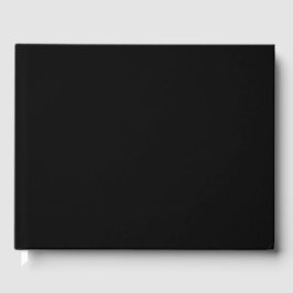 Entwerfen Sie Ihren Traum - Solid Black 10.5" x 8. Gästebuch