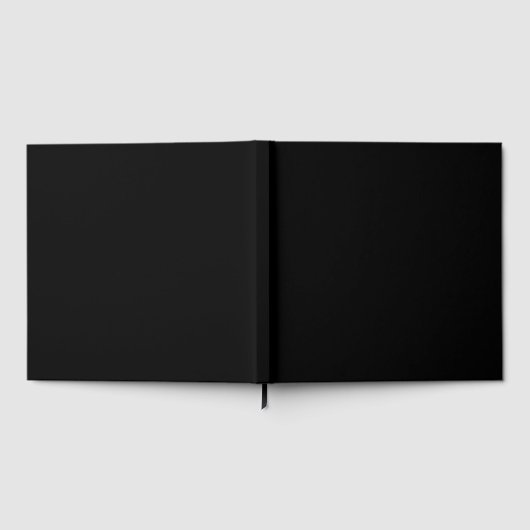 Entwerfen Sie Ihren Traum - Solid Black 12" x 12" Gästebuch (Voll)