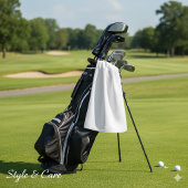 Entwerfen Sie Ihren Traum weiß Golfhandtuch