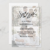 Entwerfen Sie Save the Date Ihre eigene 2-FotoColl Einladung (Vorne/Hinten)